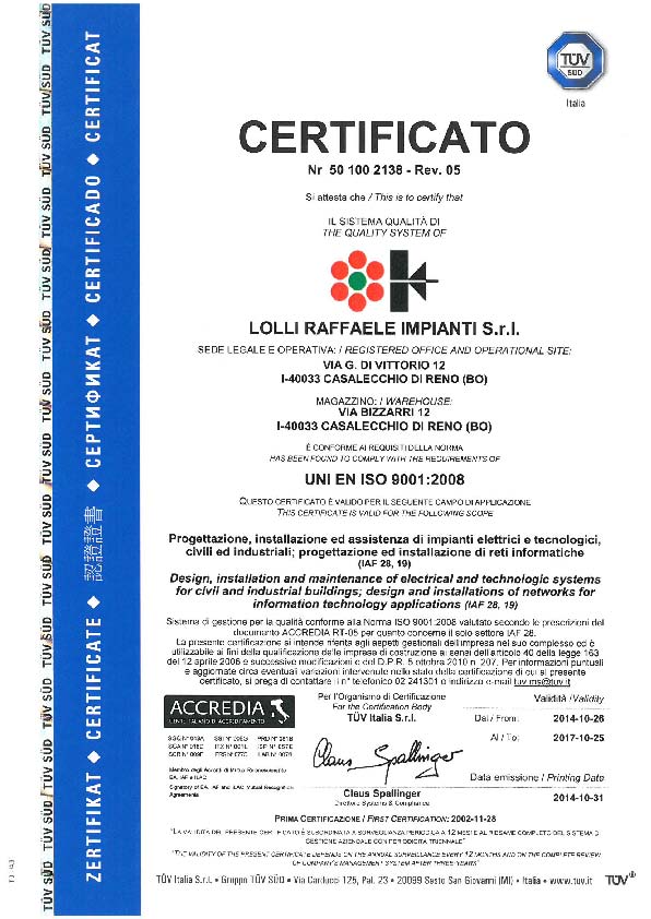 Certificazione Edifici Civili e Industriali